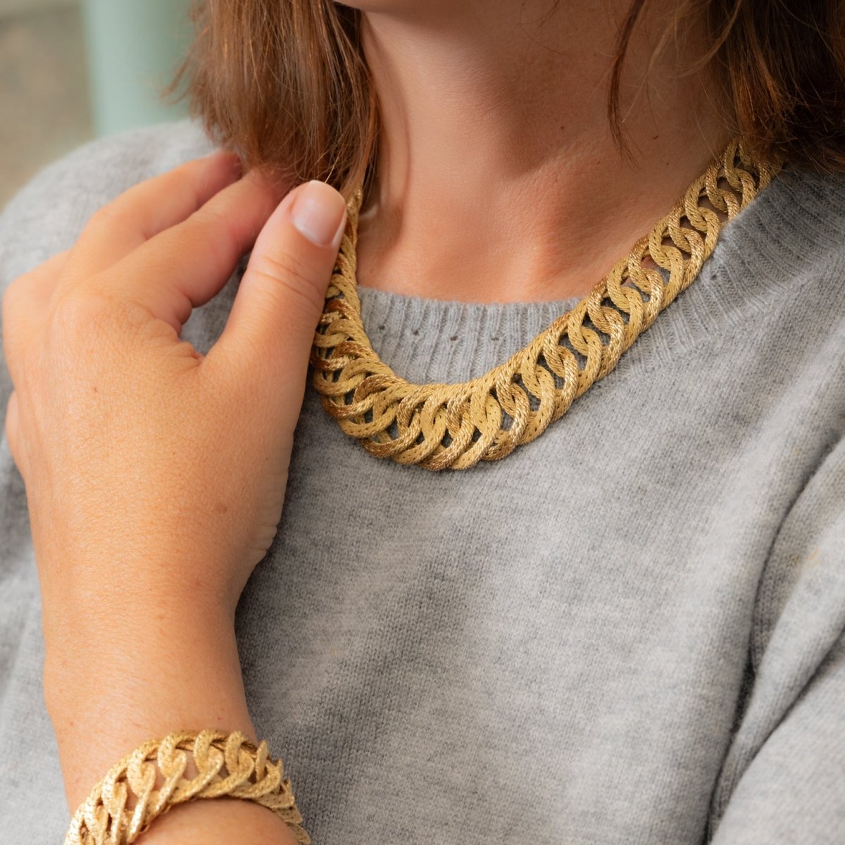 Collier Maille BULGARI en or jaune - Castafiore