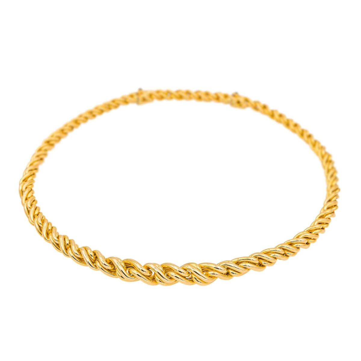 Collier Maille CAPLAIN en or jaune et saphir - Castafiore