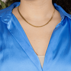 Collier Maille CAPLAIN PARIS en or jaune et saphir - Castafiore