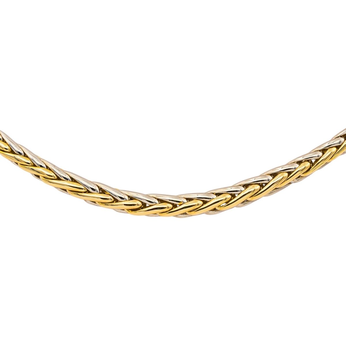 Collier Maille CAPLAIN SAINT ANDRÉ en or jaune et or blanc - Castafiore