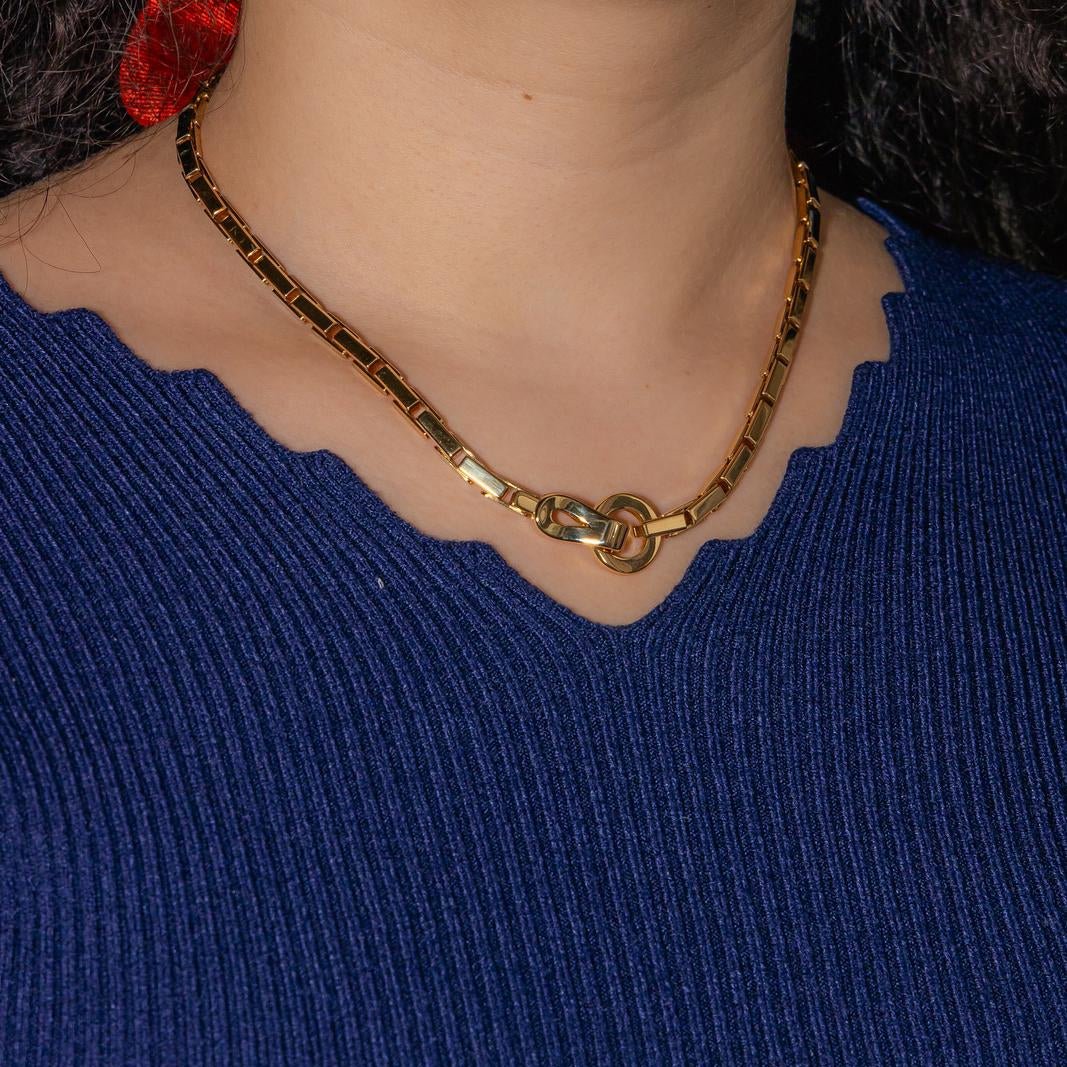Collier Maille CARTIER "Agrafe" en or jaune - Castafiore