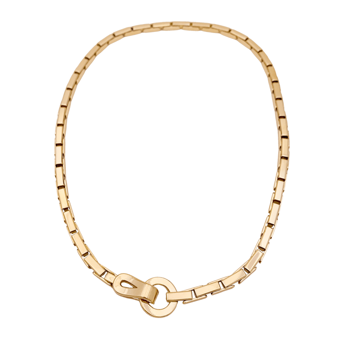 Collier Maille CARTIER "Agrafe" en or jaune - Castafiore