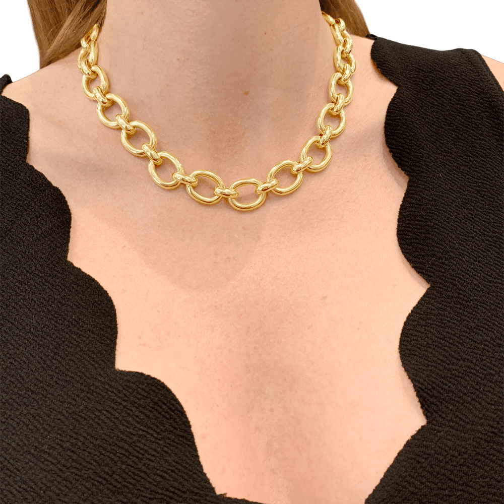 Collier Maille CARTIER "Baignoire" en or jaune - Castafiore