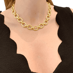 Collier Maille CARTIER "Baignoire" en or jaune - Castafiore