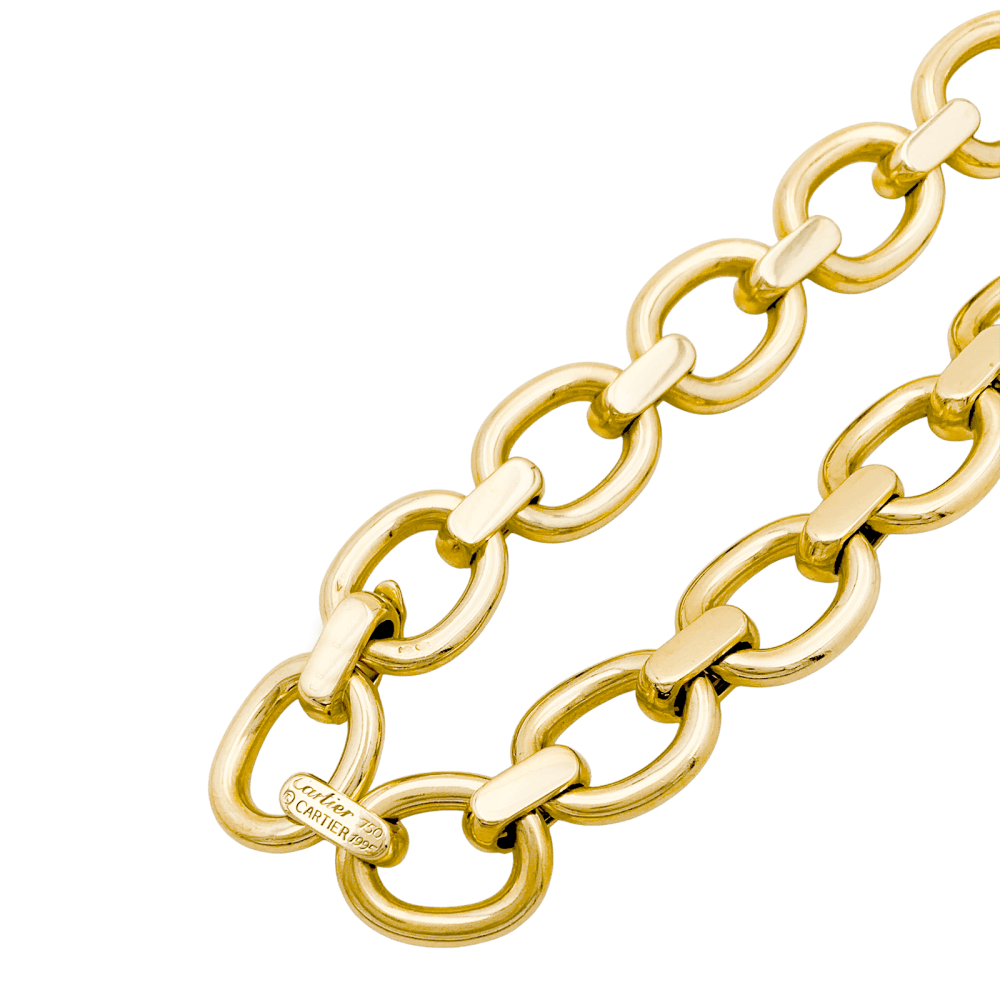 Collier Maille CARTIER "Baignoire" en or jaune - Castafiore