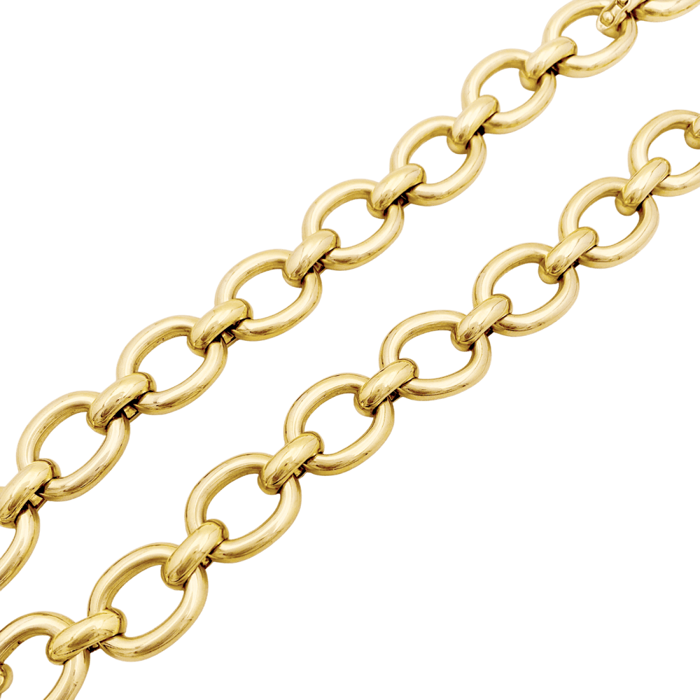 Collier Maille CARTIER "Baignoire" en or jaune - Castafiore