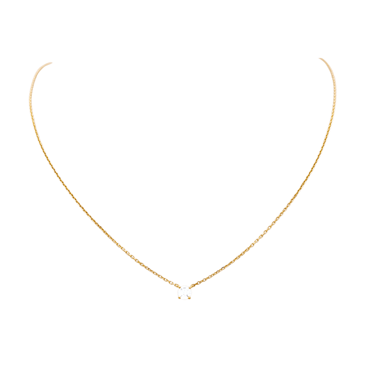 Collier Maille CARTIER en or jaune et diamant - Castafiore