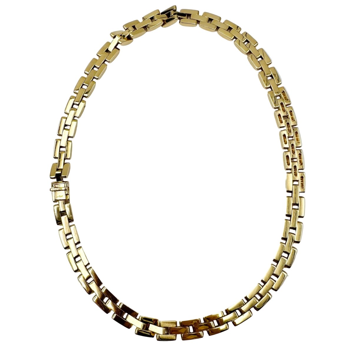Collier Maille CARTIER "Panthère" en or jaune et diamants - Castafiore