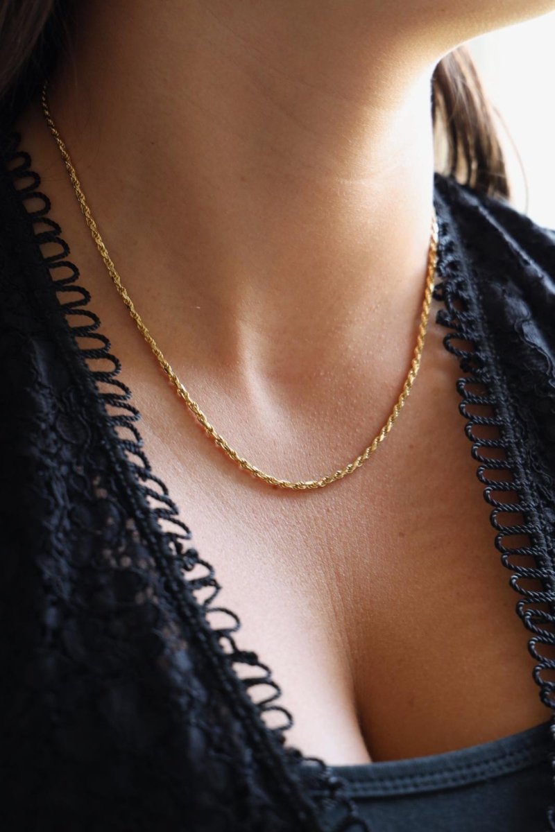 Collier Maille corde Or jaune – Castafiore