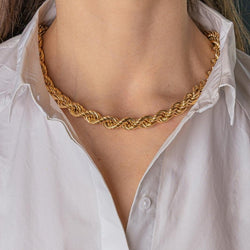 Collier Maille corde Or jaune - Castafiore