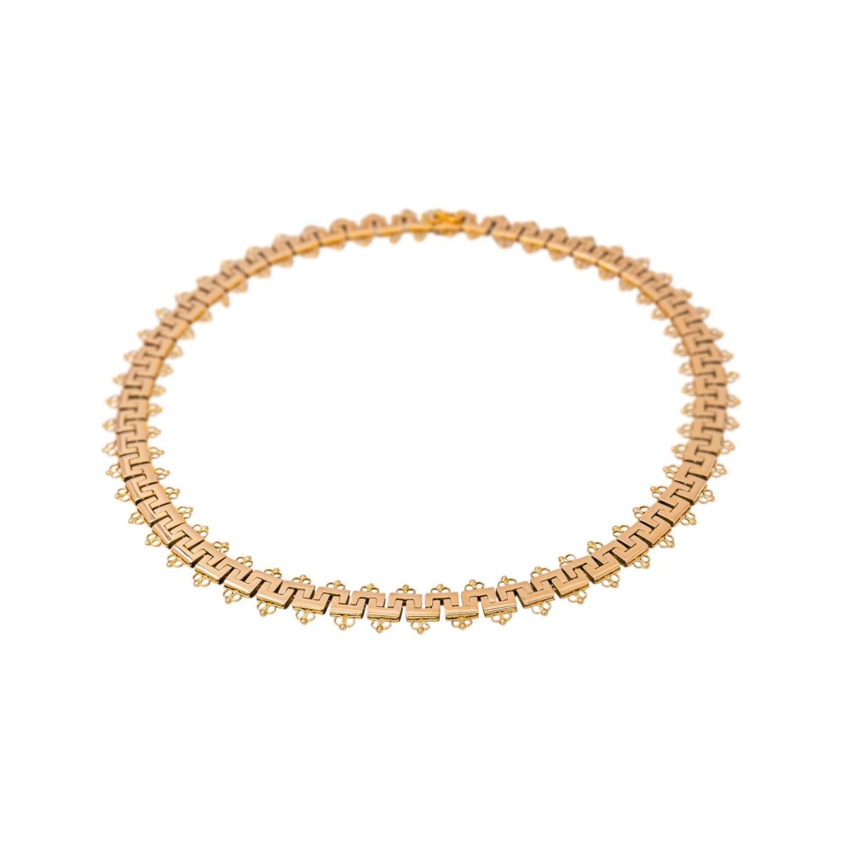 Collier maille de grecques Or rose - Castafiore
