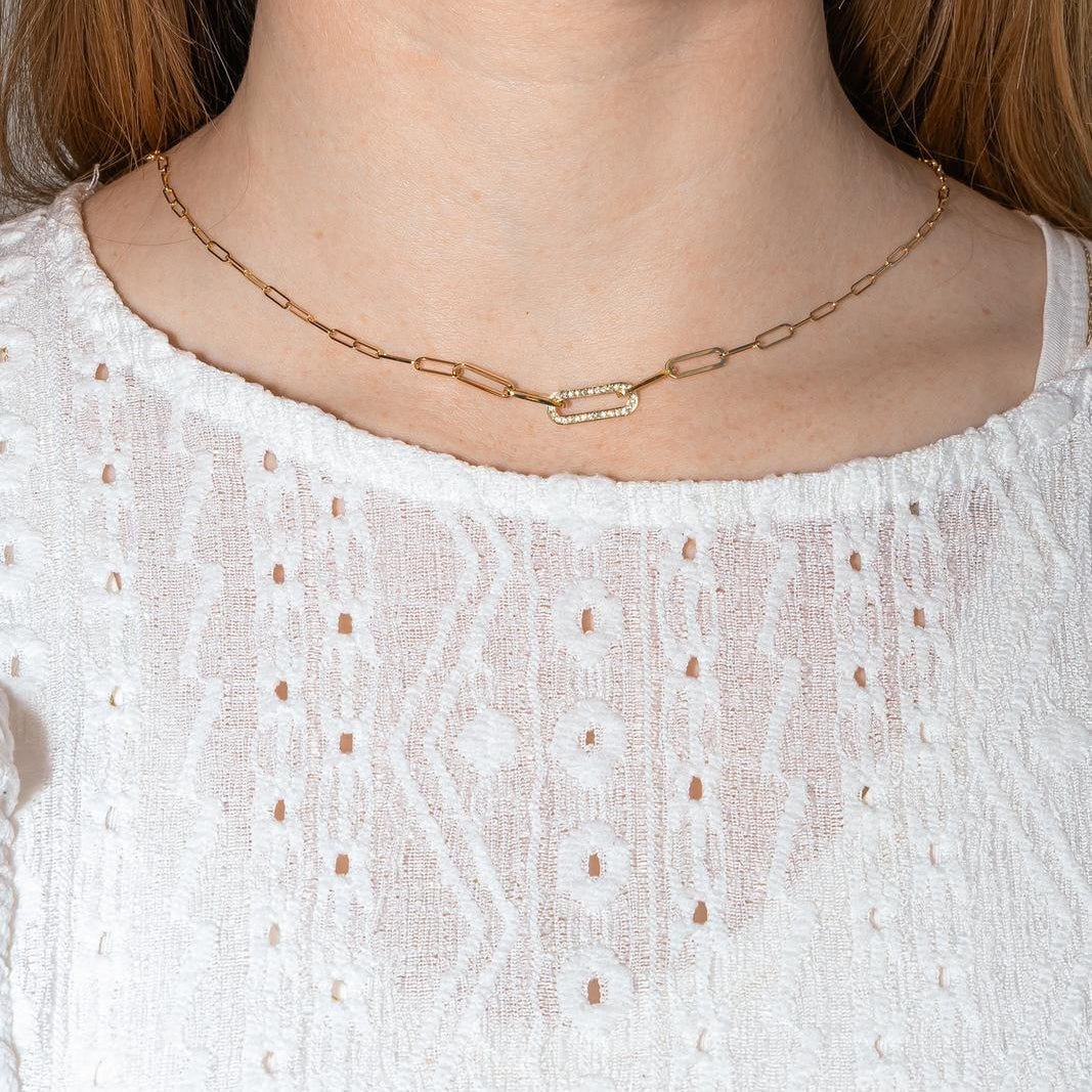 Collier Maille DINH VAN en or jaune et diamants - Castafiore