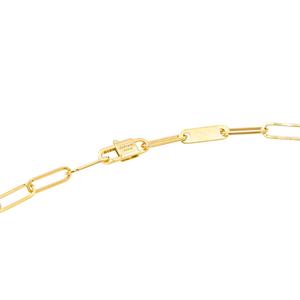 Collier Maille DINH VAN "Maillon" en or jaune et diamants - Castafiore