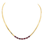 Collier Maille en deux or, rubis, et diamants - Castafiore