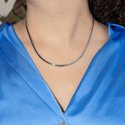 Collier Maille en or blanc - Castafiore