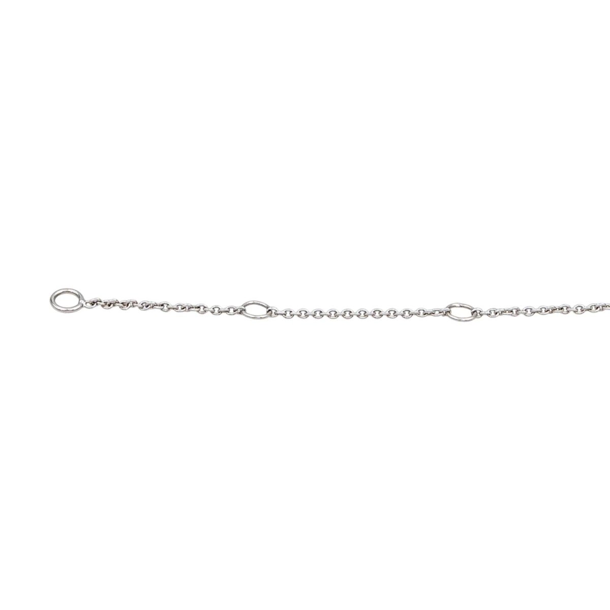 Collier Maille en or blanc, émeraude et diamants - Castafiore