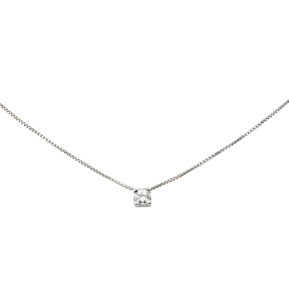 Collier Maille en or blanc et diamant - Castafiore