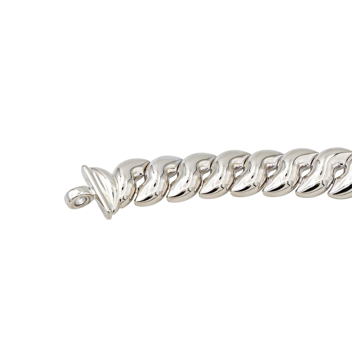 Collier Maille en or blanc et saphirs - Castafiore