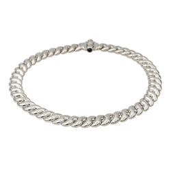 Collier Maille en or blanc et saphirs - Castafiore