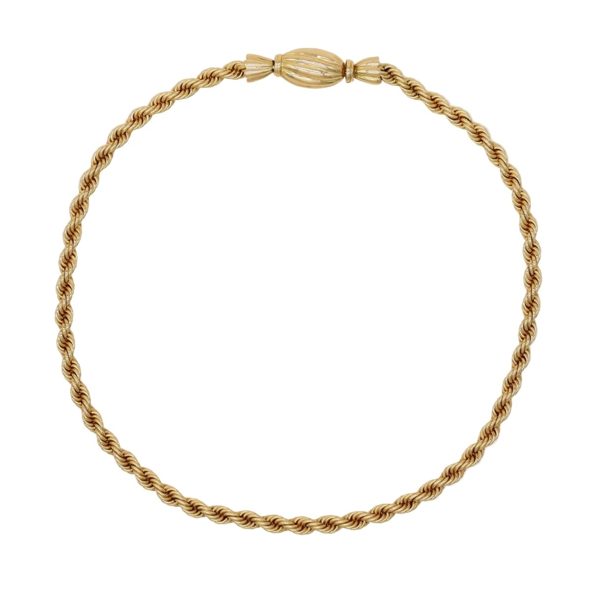 Necklace retro twists and candy clasp