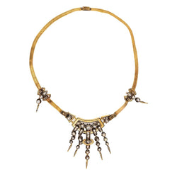 Collier Maille en or jaune, argent, émail et diamants - Castafiore