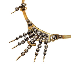 Collier Maille en or jaune, argent, émail et diamants - Castafiore