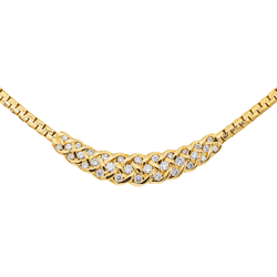 Collier Maille en or jaune et diamants - Castafiore