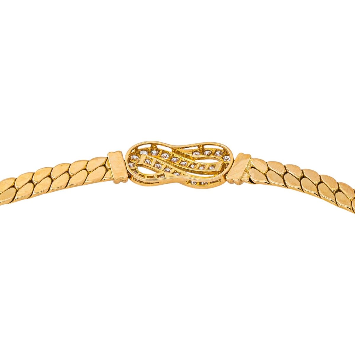 Collier Maille en or jaune et diamants - Castafiore