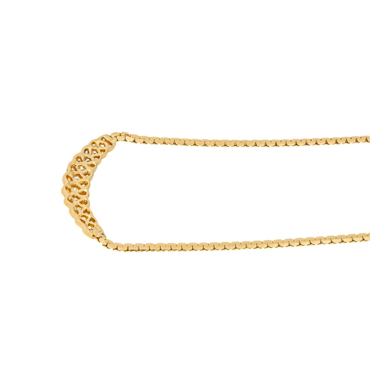 Collier Maille en or jaune et diamants - Castafiore