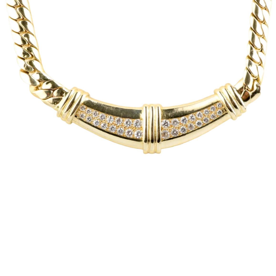 Collier Maille en or jaune et diamants - Castafiore