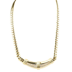 Collier Maille en or jaune et diamants - Castafiore