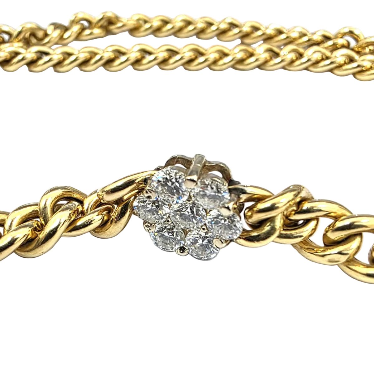 Collier Maille en or jaune et diamants - Castafiore