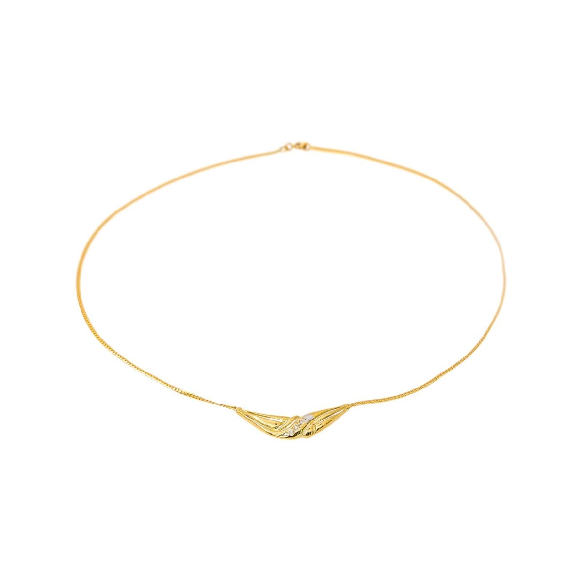 Collier Maille en or jaune et diamants - Castafiore