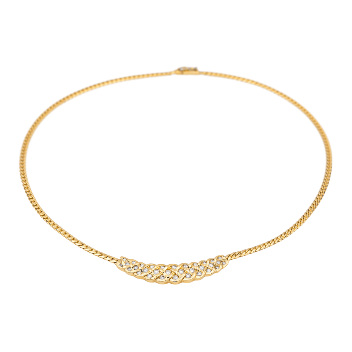 Collier Maille en or jaune et diamants - Castafiore