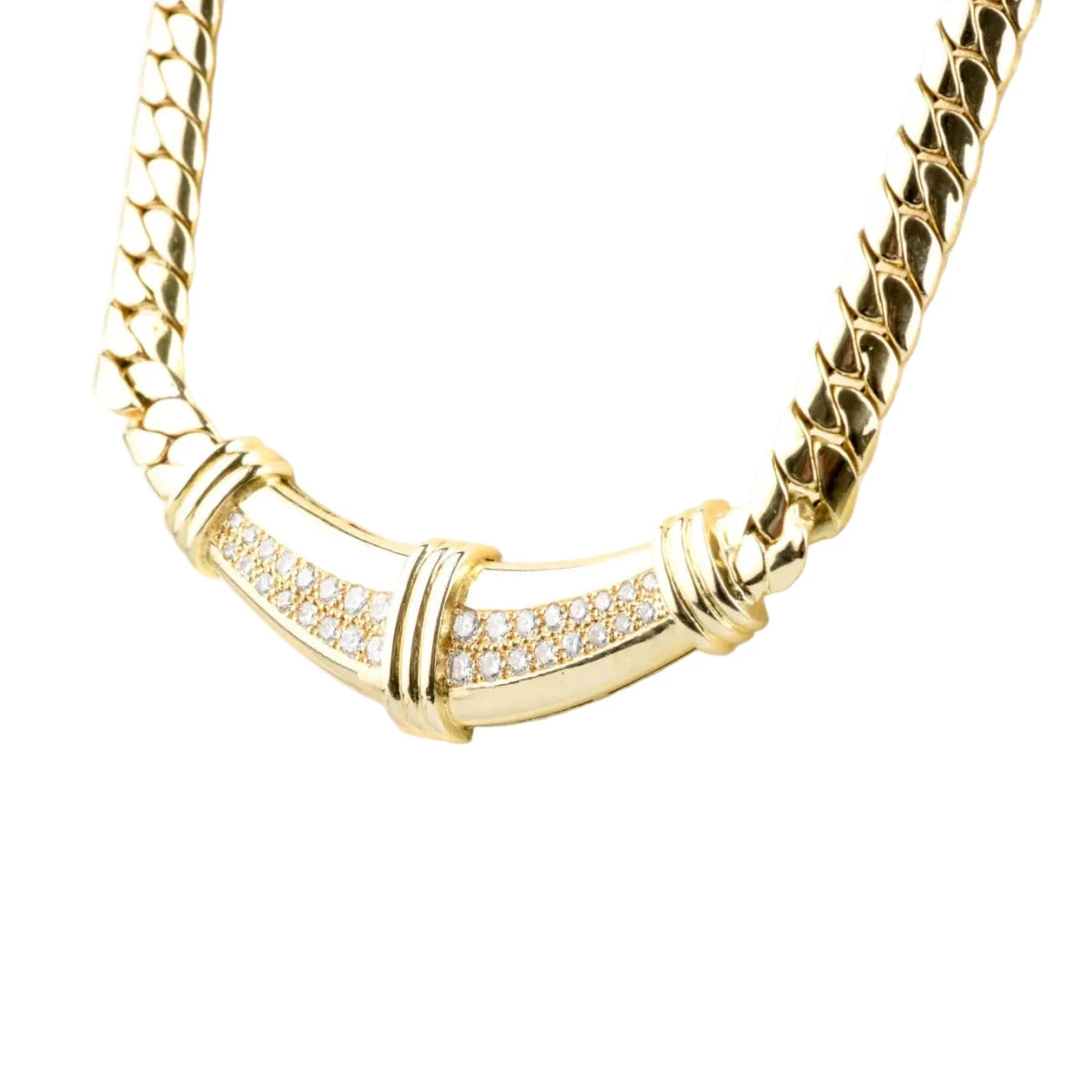 Collier Maille en or jaune et diamants - Castafiore