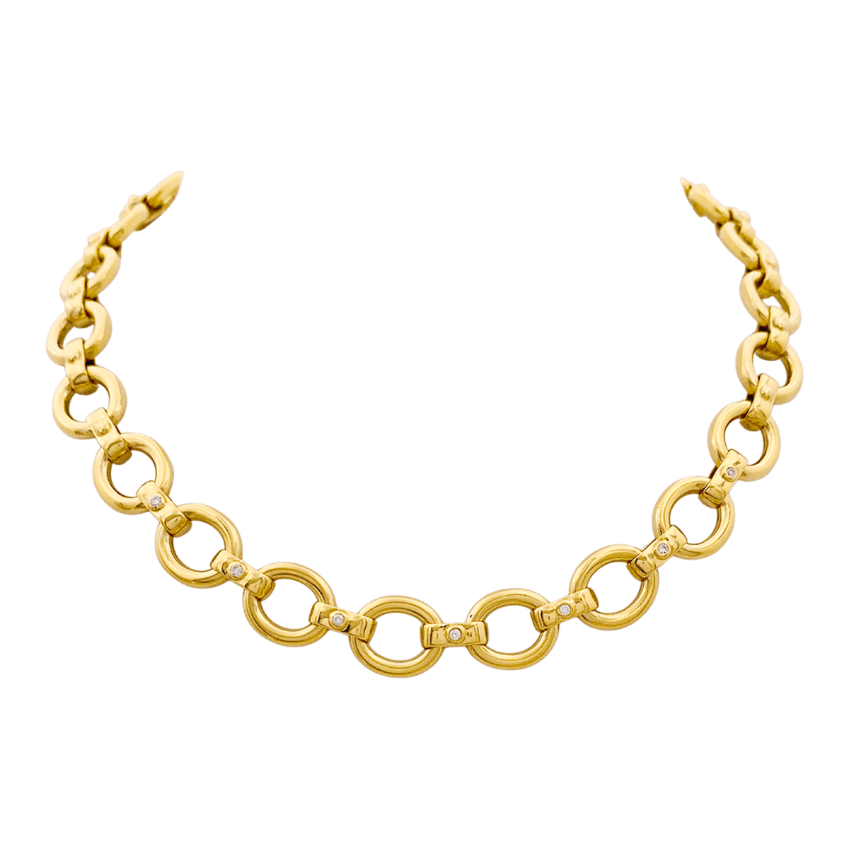 Collier Maille en or jaune et diamants - Castafiore