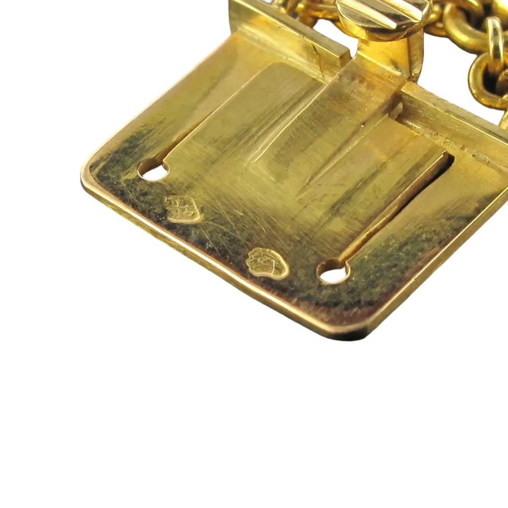 Collier Maille en or jaune et malachite - Castafiore