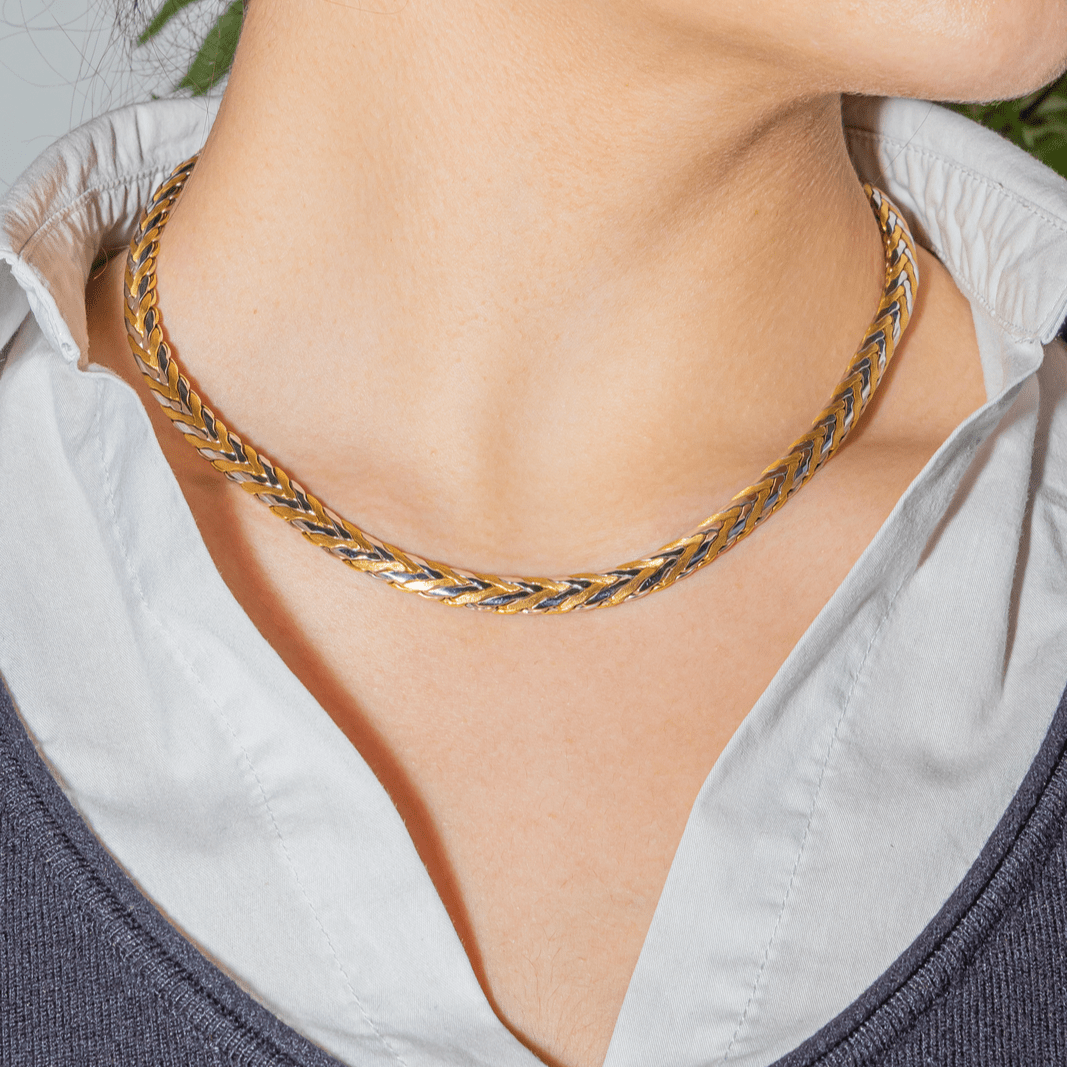 Collier Maille en or jaune et or blanc - Castafiore