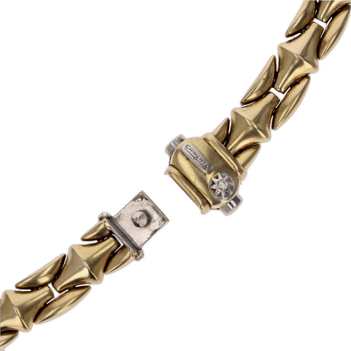 Collier Maille en or jaune, or blanc et diamant - Castafiore