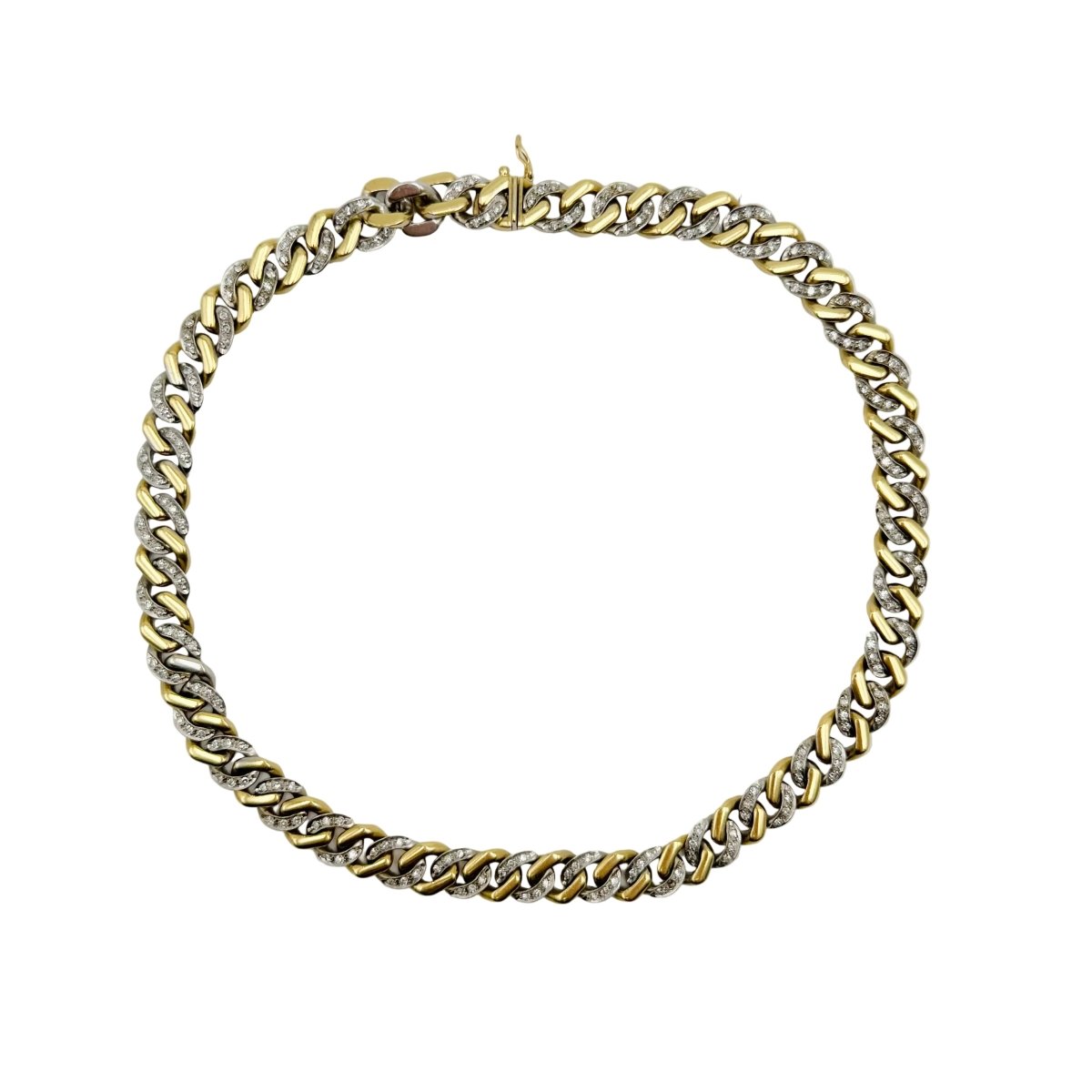 Collier Maille en or jaune, or blanc et diamants - Castafiore