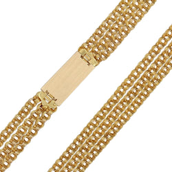 Collier Maille en or jaune, perles, rubis et tourmaline - Castafiore