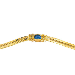 Collier Maille en or jaune, saphir et diamants - Castafiore