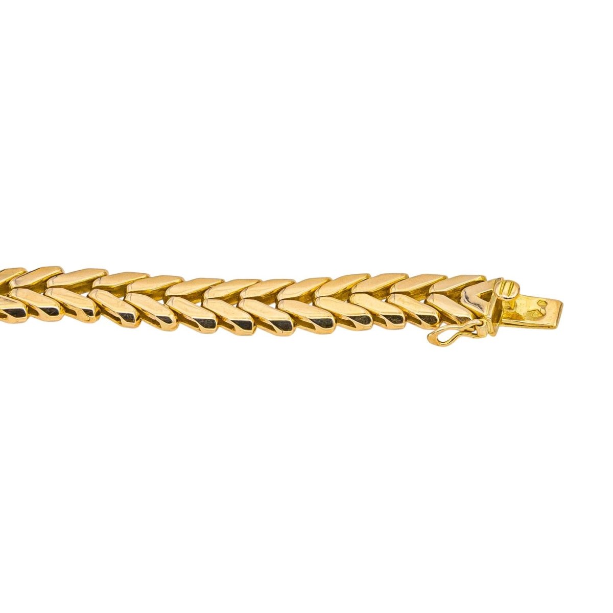Collier Maille en or jaune, saphir et diamants - Castafiore