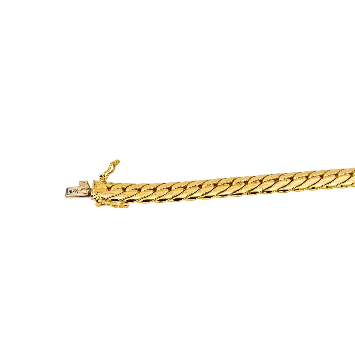 Collier Maille en or jaune, saphir et diamants - Castafiore