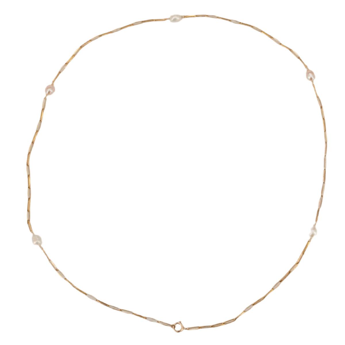 Collier Maille en or rose et perles - Castafiore