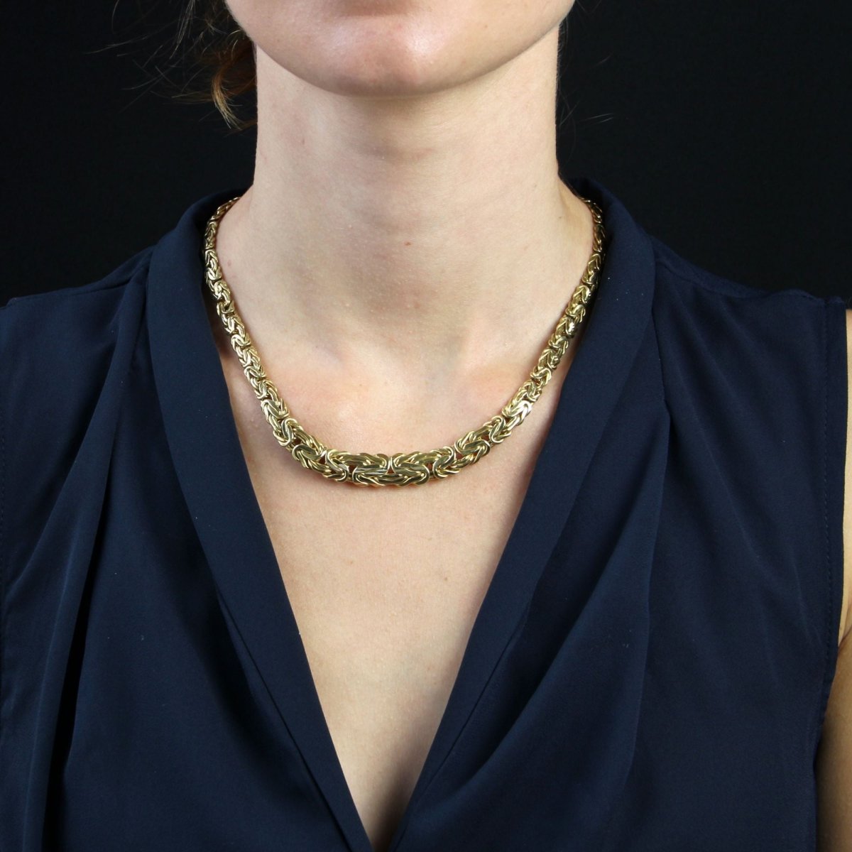 Collier MAILLE Entrelacée en or jaune - Castafiore