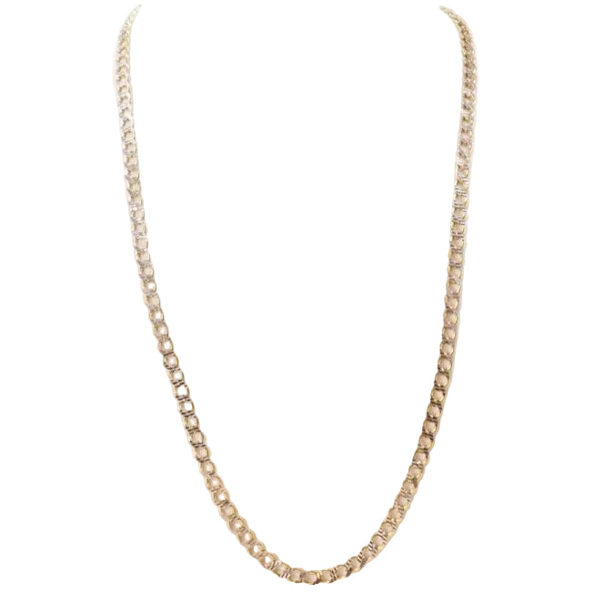 Collier maille fantaisie en or jaune - Castafiore