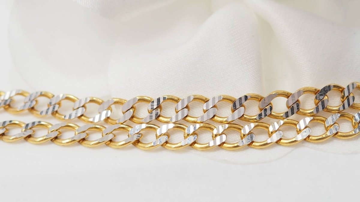 Collier maille fantaisie en or jaune - Castafiore