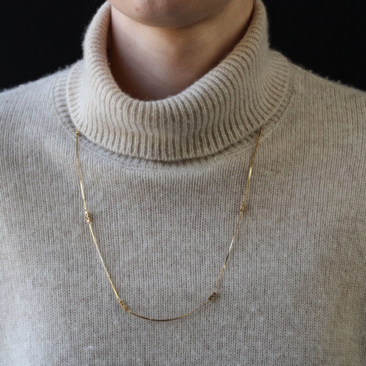 Collier MAILLE Fantaisie en or jaune - Castafiore