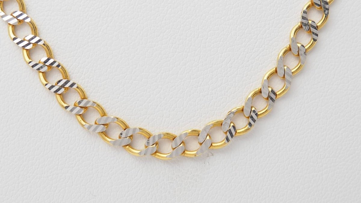 Collier maille fantaisie en or jaune - Castafiore